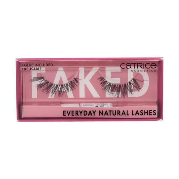 1st Catrice Faked Everyday Natural Lashes, Svarta, konstgjorda ögonfransar