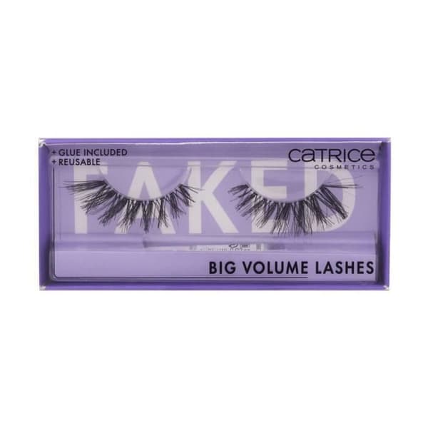 Falska fransar - Catrice - Faked Big Volume Lashes - Svart - Lätt applicering - Återanvändbara