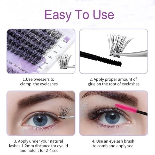 Individuella lösögonfransar - Set natural look volume lash - Cloud
