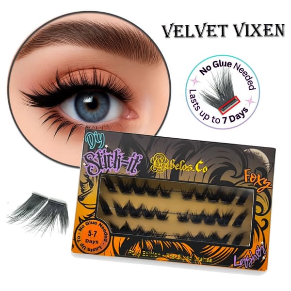 Stick-it Lashes Foxy Lösögonfransar för fransförlängning DIY