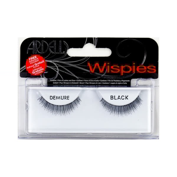 ARDELL WISPIES eyelashes straight lashes #black 1 u