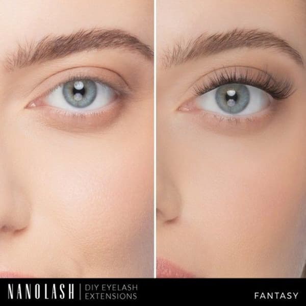 Startkit för klusterögonfransförlängning för att applicera själv hemma Nanolash FANTASY