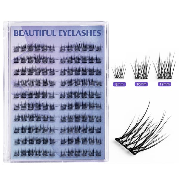 INF Selvklæbende Camellia False Eyelashes, ingen lim påkrævet Model 1