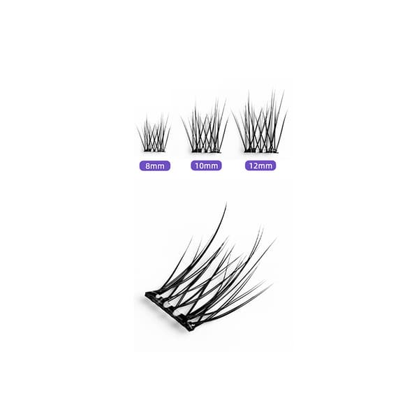 INF Selvklæbende Camellia False Eyelashes, ingen lim påkrævet Model 1