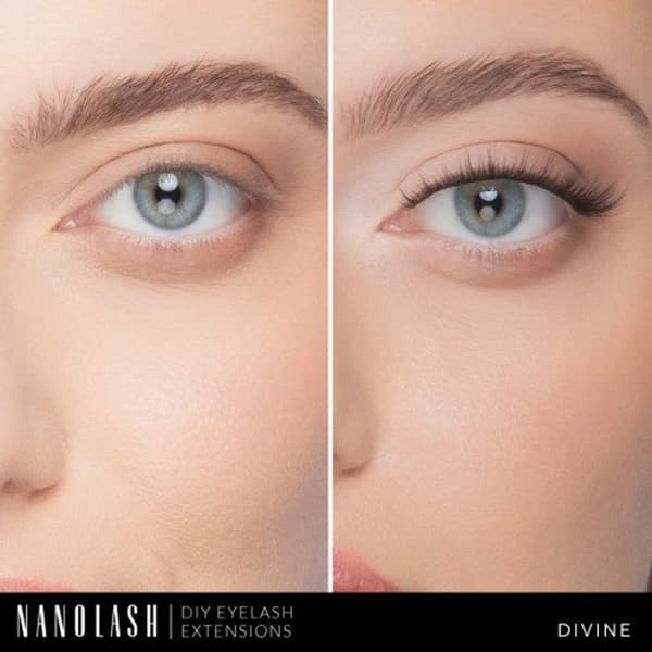Startkit för klusterögonfransförlängning för att applicera själv hemma Nanolash DIVINE
