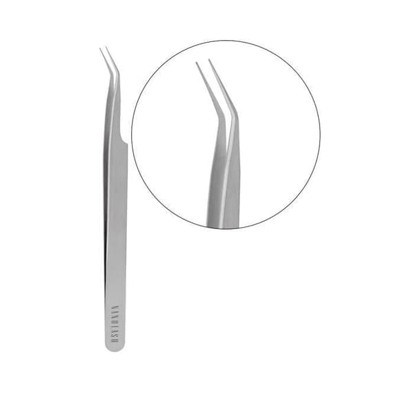 Nanolash Curved Eyelash Pincet - Professionell ögonfransförlängningspincett, lösögonfranspincett