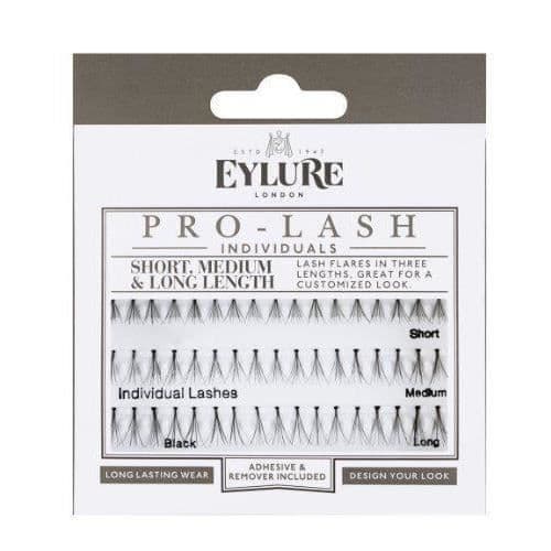 DISC Eylure Pro-Lash Individuals Fransar Kort, Medium och Lång Längd Svart-2109734