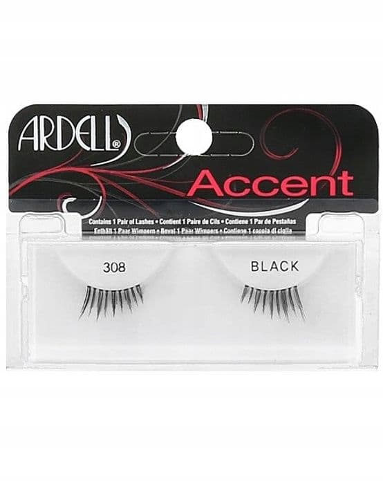 Faux frans - Ardell - Accents Frans Svart N. 308 - Mänskligt Hår - 1 Par - Lätt Applicering