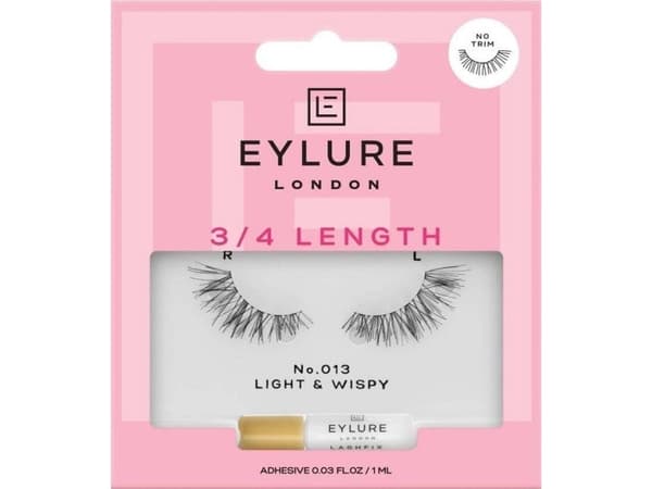 Eylure 3/4 Length Lashes falske øyevipper med lim unik highlighting effekt nr. 013