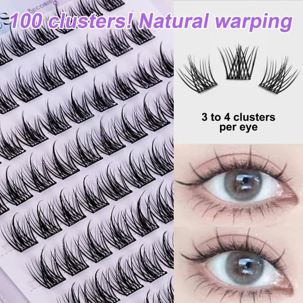 INF Sun Flower False Eyelashes - 10 par, 120 bunter med applikator