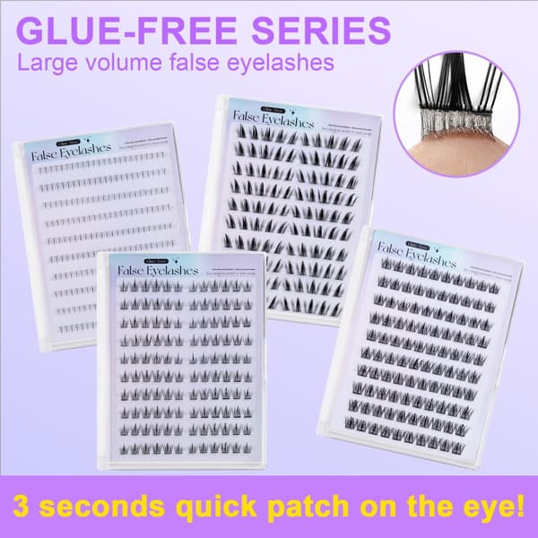 INF Sun Flower False Eyelashes - 10 par, 120 bunter med applikator