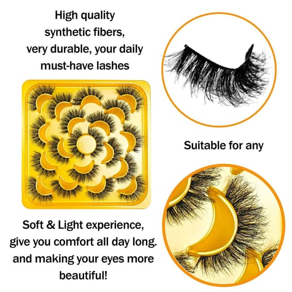 INF Fluffy Messy False Eyelashes FH01 (20 par)