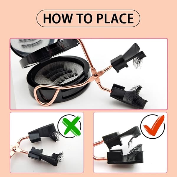 Magnetiska ögonfransar med applikator 4 par