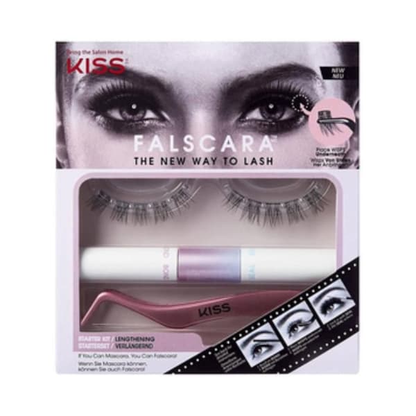 Faux Cils - KISS - FALSCARA - Snabb Applikation - Svart - Naturligt Utseende