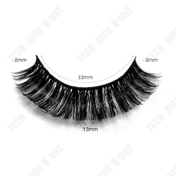 TD® 10 par 3D rysk volym lösögonfransar Fluffy Cat Eye lösögonfransar Handgjorda återanvändbara naturliga lösögonfransar