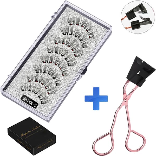 INF Magnetiske øyevipper 8 stykker 2 par MB14K-5 - Uanstrengt skjønnhet