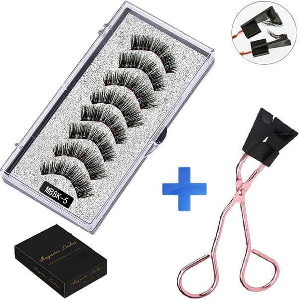 INF Magnetiske øyevipper 8 stykker 2 par - Raskt og enkelt MB8K-5