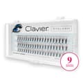 Miniatyrbild 3 av 3: CLAVIER Naturliga sidenögonfransar - Klassiska 9mm