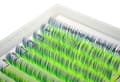 Miniatyrbild 4 av 11: Färgade ögonfransar 8-13mm böjda D OMBRE NEONGRÖN