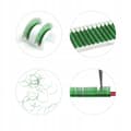 Miniatyrbillede 11 af 11: Farvede øjenvipper 8-13 mm D, 12 strimler, HVID-SORT