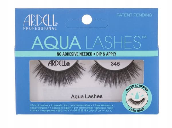 Faux Cils - Ardell - Aqua Lashes 345 - Svart - Snabb applicering - Utan lim