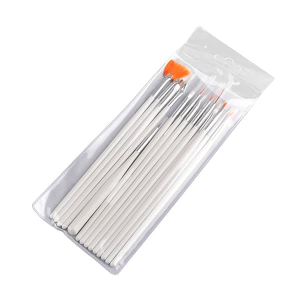 Set med penslar för nageldekorationer - 15 st