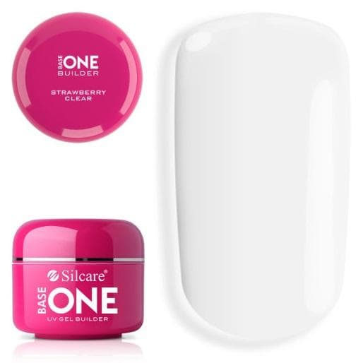 Base One - Builder - Clear - Strawberry - 15g - Silcare