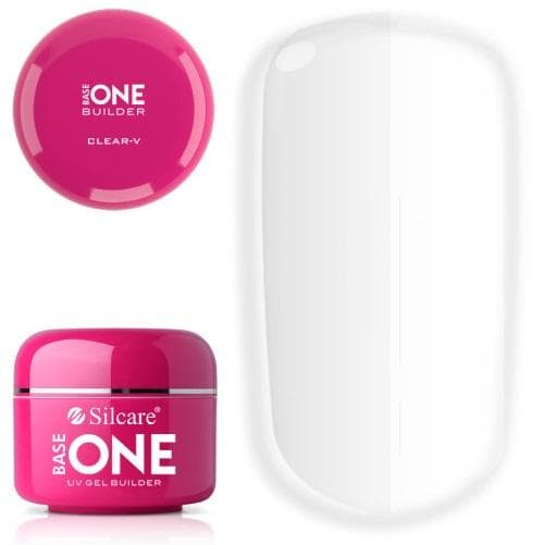 Base One - Builder - Clear-V - 100 gram - Silcare