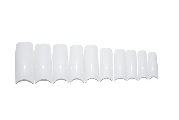 500st nageltippar tippar Vita lösnaglar akryl nageltips