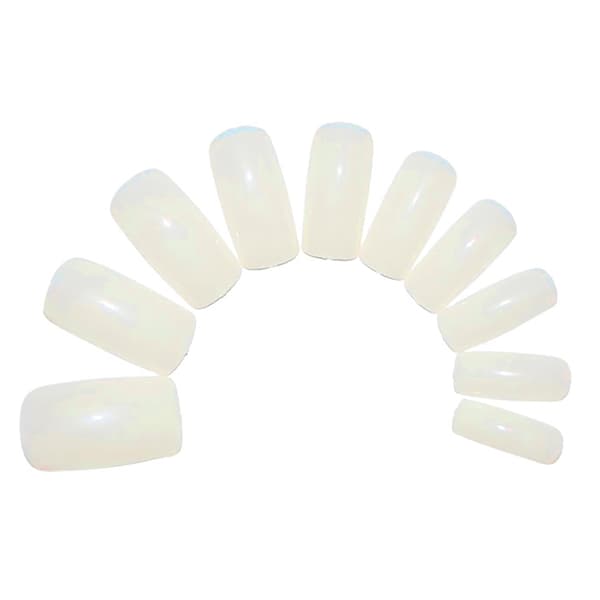 500st Lösnaglar ~ Mjölkvita ~ Hela naglar ~ False nails