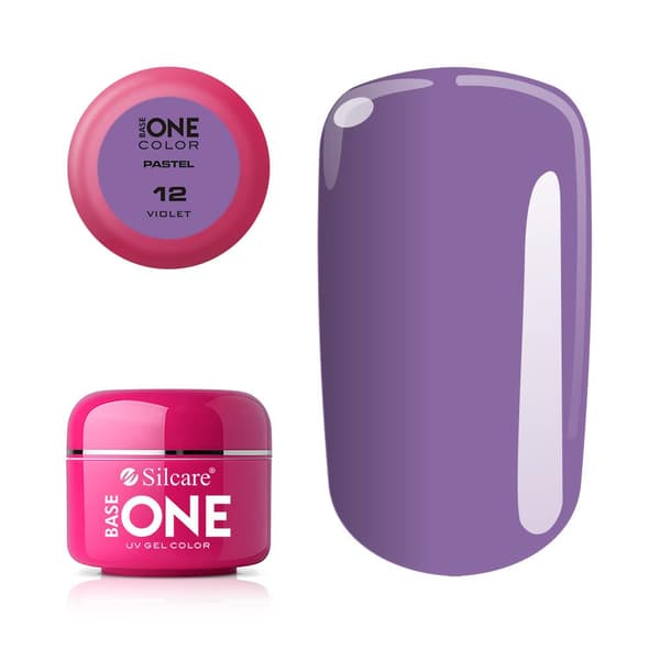 Base One - UV Gel - Pastel Shades - Violet - 12 - 5 gram