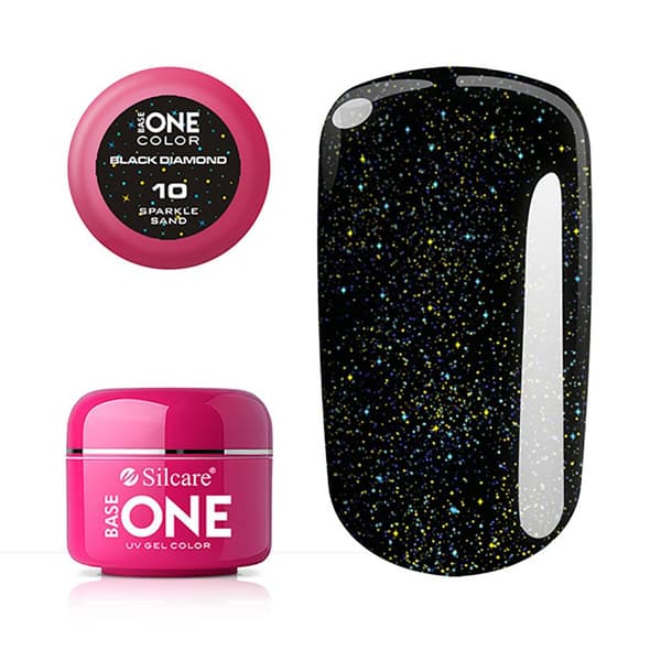 Base one - UV Gel - Black Diamond - Sparkle Sand - 10 - 5 gram