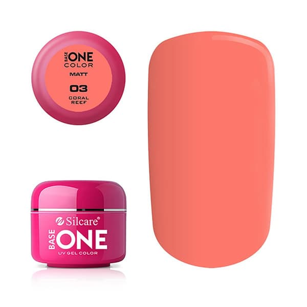 Base One - UV Gel - Matt - Coral Reef - 03 - 5 gram
