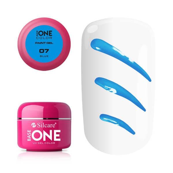 Base One - UV Gel - Paint Gel - Blue - 07 - 5 gram