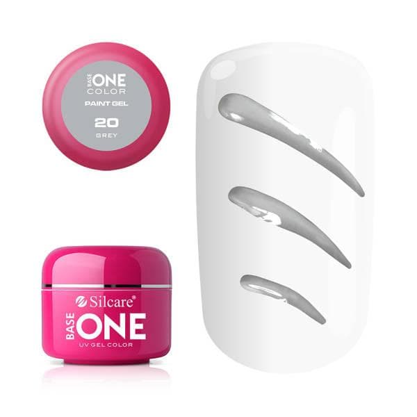 Base One - UV Gel - Paint Gel - Grey - 20 - 5 gram