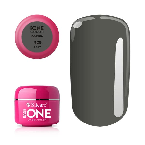 Base One - UV Gel - Pastel Shades - Grey - 13 - 5 gram