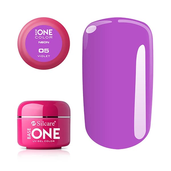 Base one - UV Gel - Neon - Violet - 05 - 5 gram