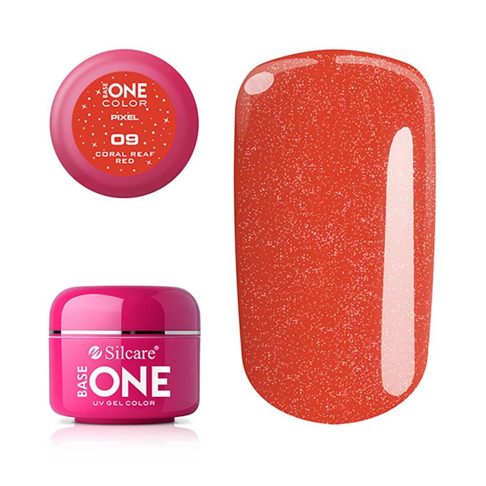 Base One - UV Gel - Pixel - Coral Reaf Red - 09 - 5 gram