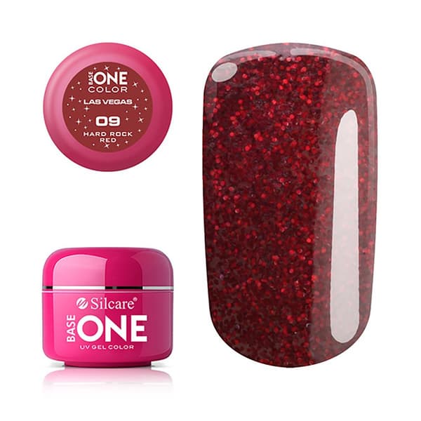 Base One - UV Gel - Las Vegas - Hard Rock Red - 09 - 5 gram