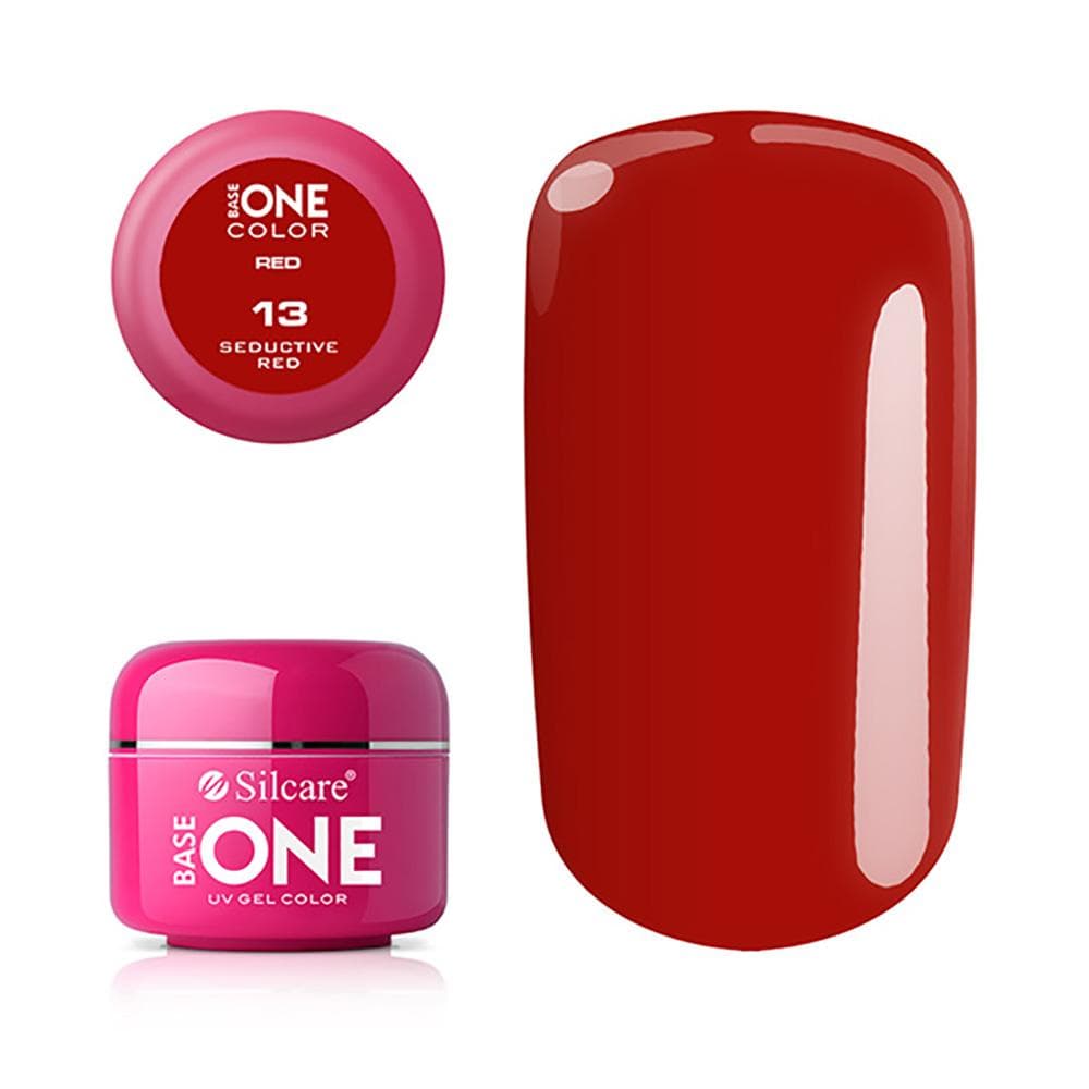 Base one - Color - RED - UV Gel - Seductive Red - 13 - 5 gram