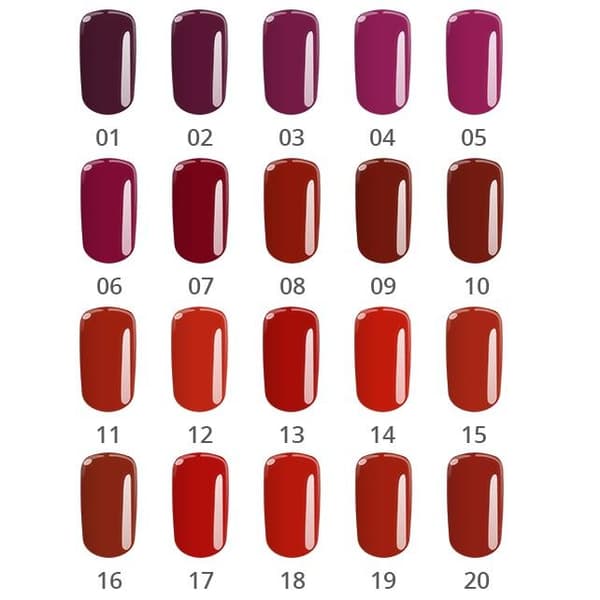 Base one - Color - RED - UV Gel - Caramel Red - 20 - 5 gram