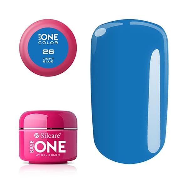 Base one - Color - UV Gel - Light Blue - 26 - 5 gram