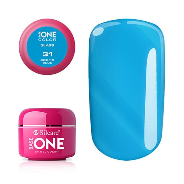 Base one - Color - Glass - UV Gel - Cosmo Blue - 31 - 5 gram
