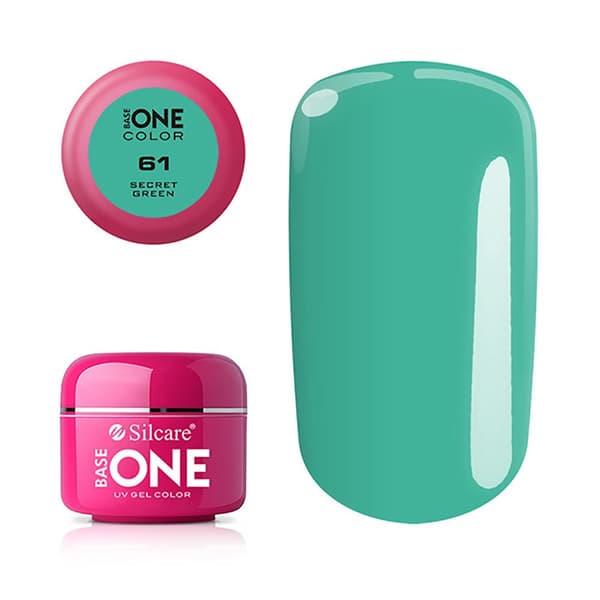Base one - Color - UV Gel - Secret Green - 61 - 5 gram