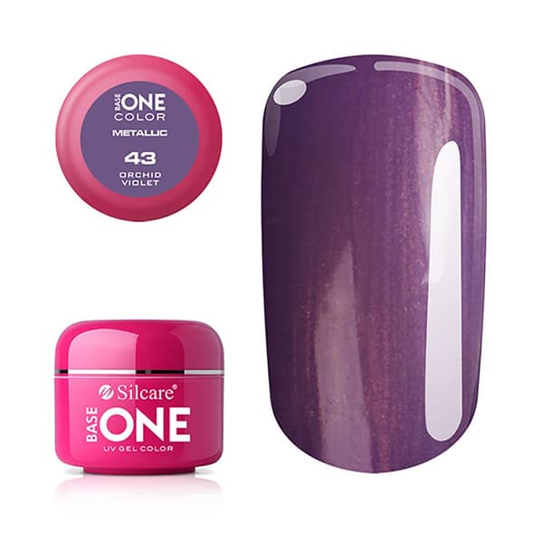 Base One - UV Gel - Metallic - Orchid Violet - 43 - 5g