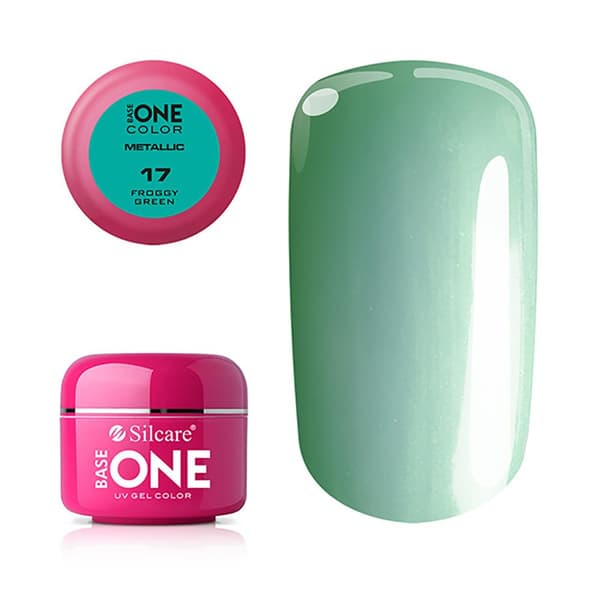 Base One - UV Gel - Metallic - Froggy Green - 17 - 5g
