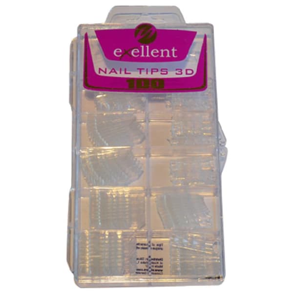 Silcare - Nageltippar - Exellent - 3D Tippar - 100 st