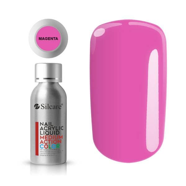 Akrylvätska - Silcare - Magenta - Medium Action Comfort - 50 ml