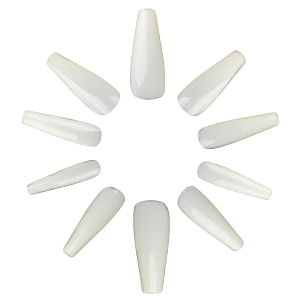 500st nageltippar ballerina mjölkvita lösnaglar akryl tippar 500st nageltippar ballerina mjölkvita lösnaglar akryl tippar