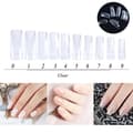 Miniatyrbild 1 av 2: 500st Lösnaglar Nageltippar Clear Akryl Tippar